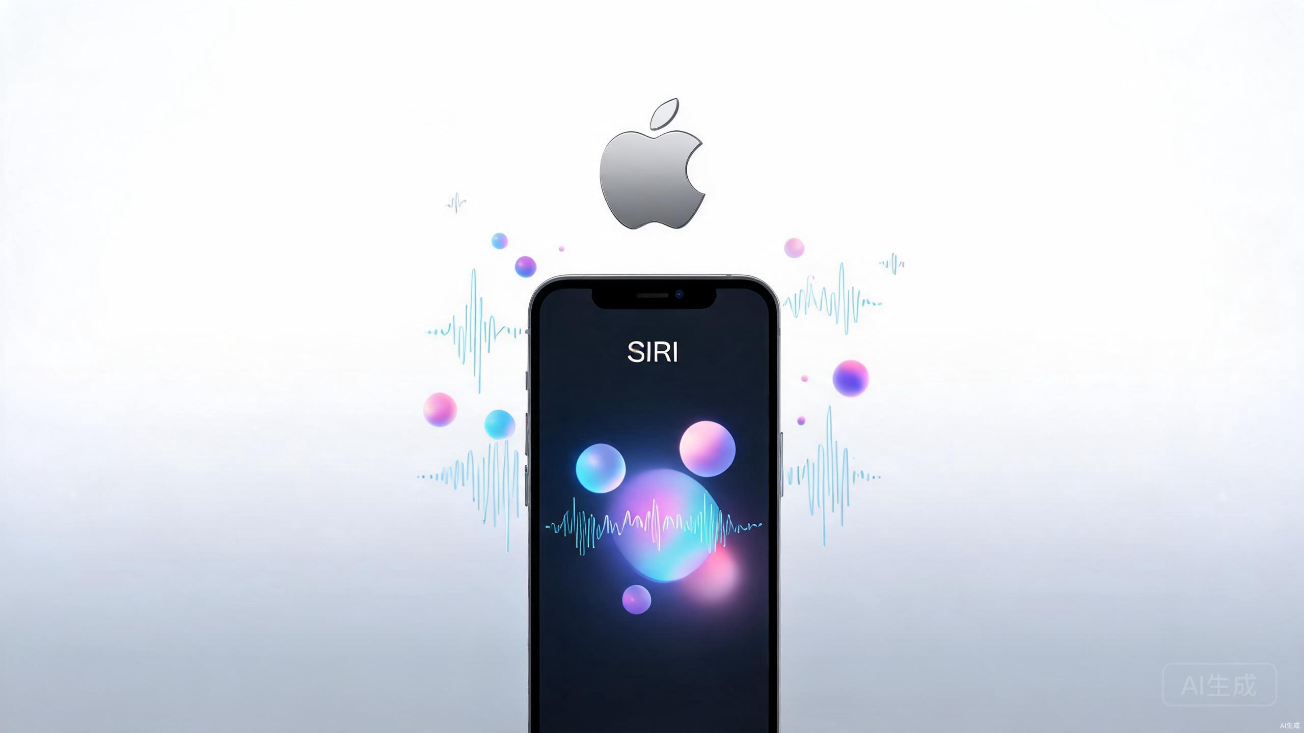 Apple智能与Siri AI概念图
