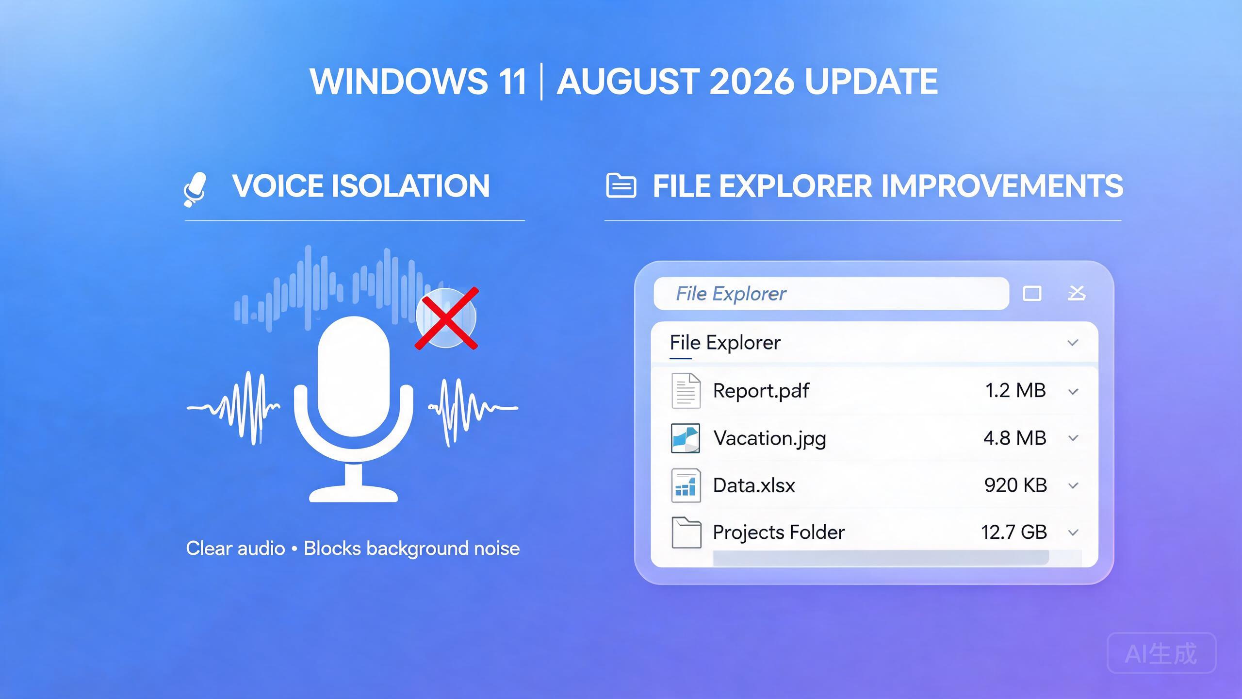 Windows 11 八月更新概念图