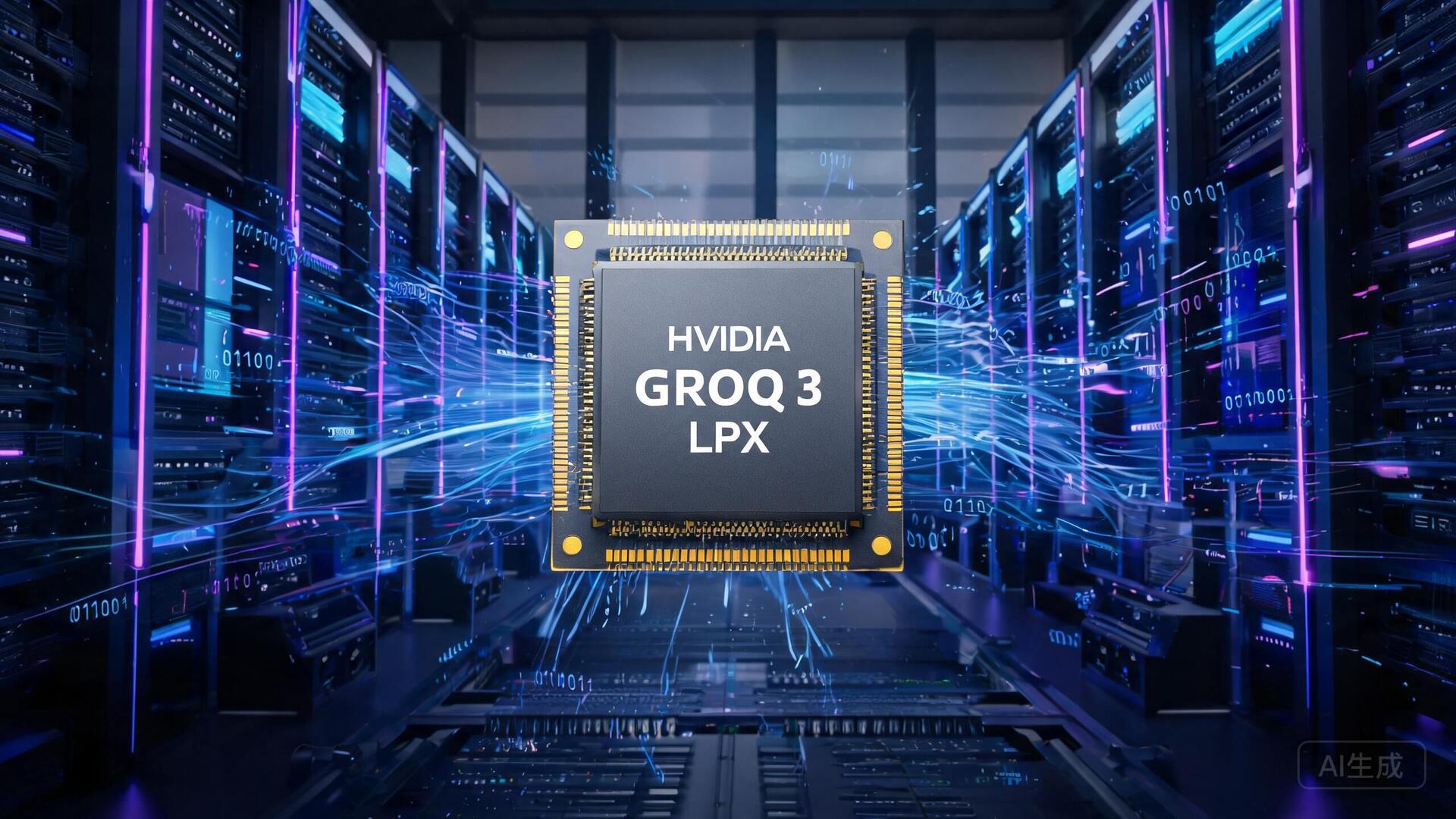 英伟达Groq 3 LPX AI推理加速芯片