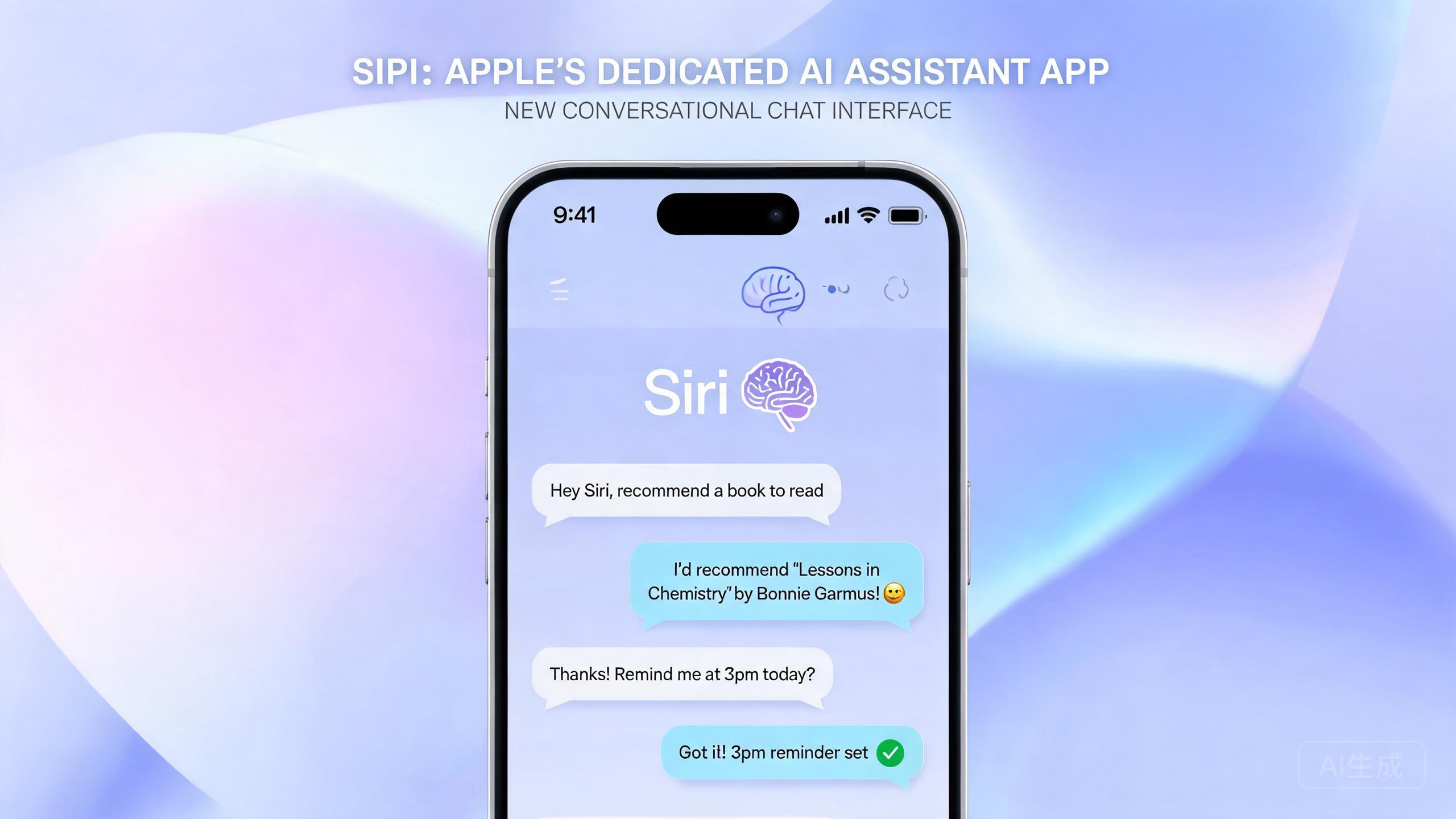 Siri AI专用应用界面