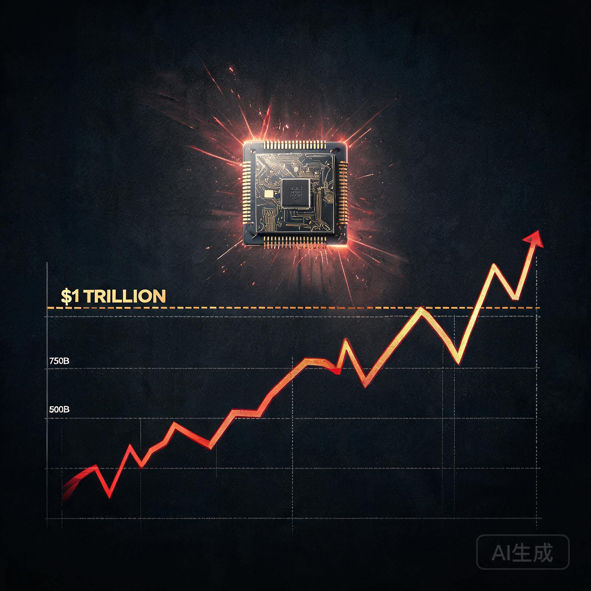 AMD 市值突破万亿美元概念图 AMD 市值突破万亿美元概念图