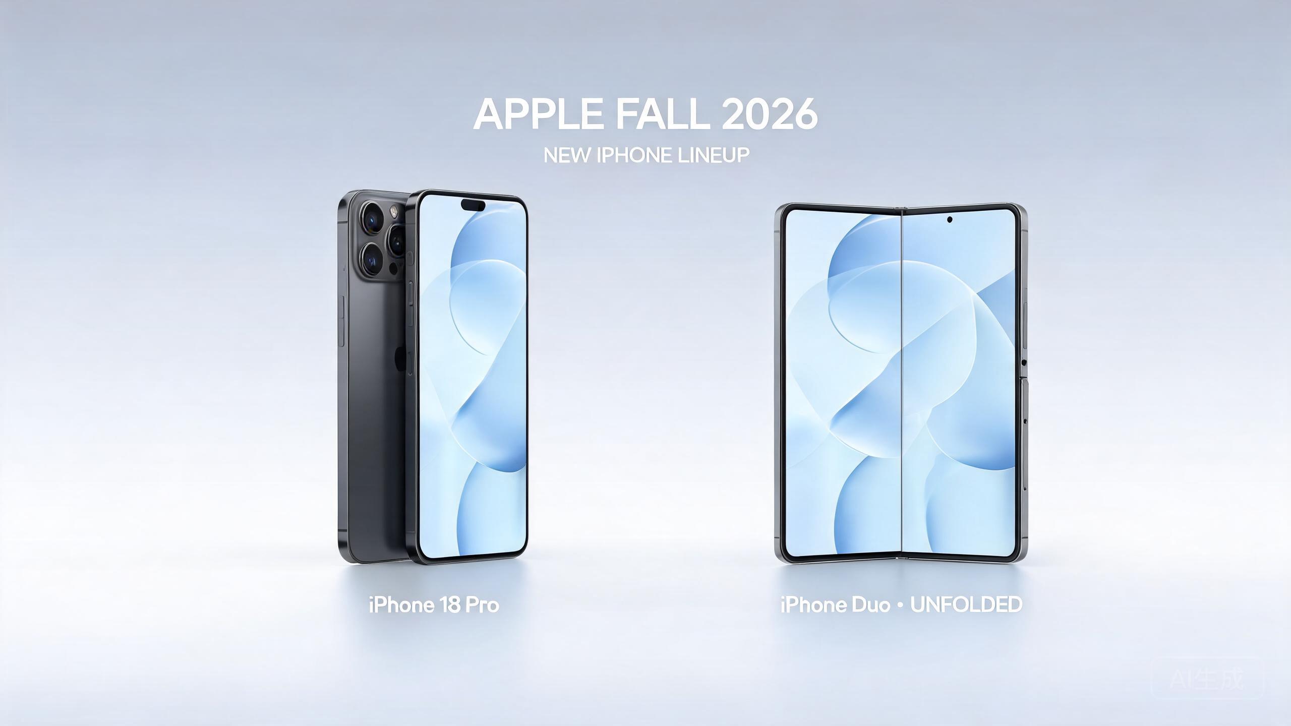 苹果 iPhone 18 Pro 与 iPhone Duo