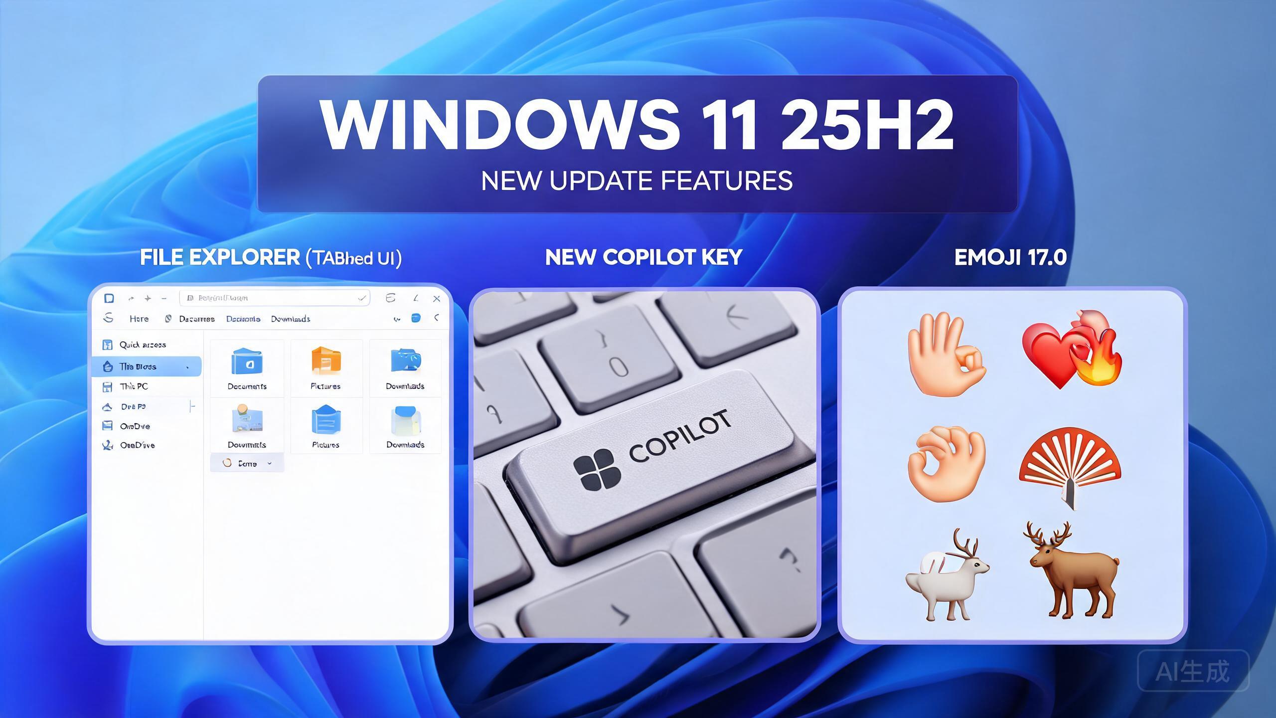 Windows 11 25H2更新概念图
