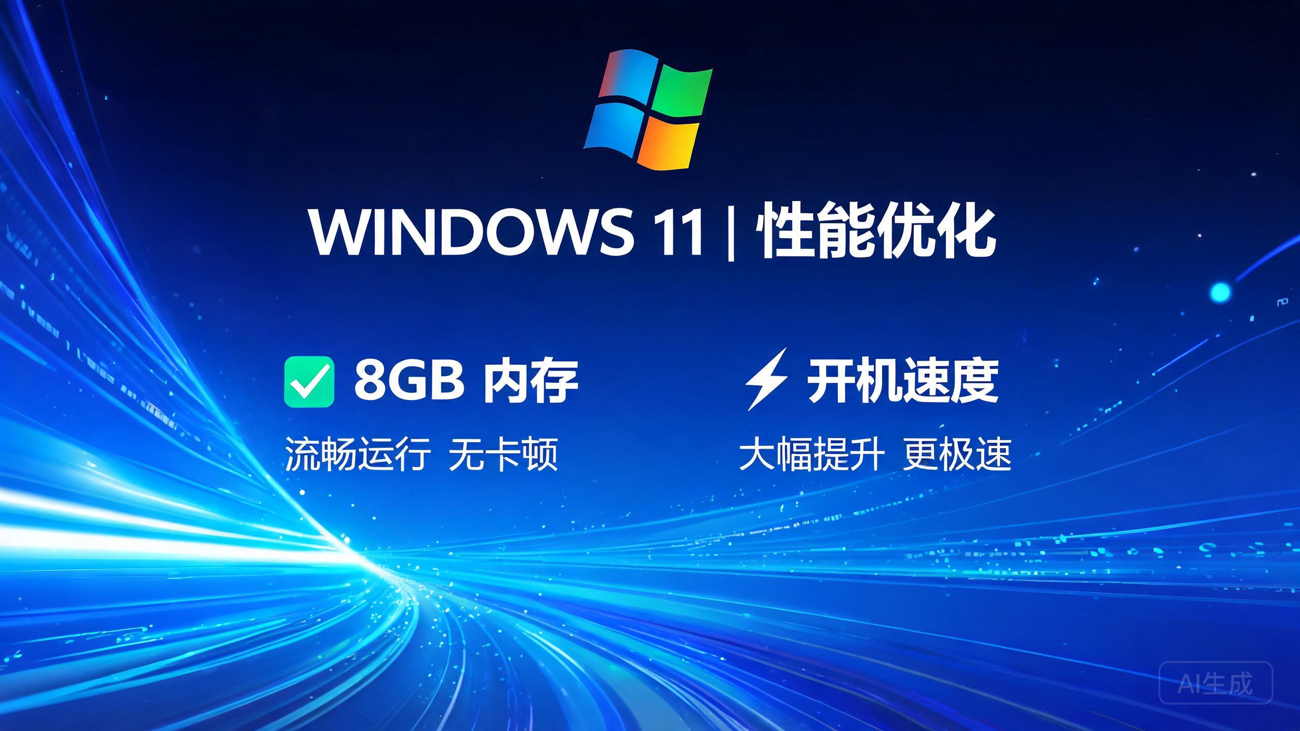 Windows 11优化性能概念图 Windows 11优化性能概念图