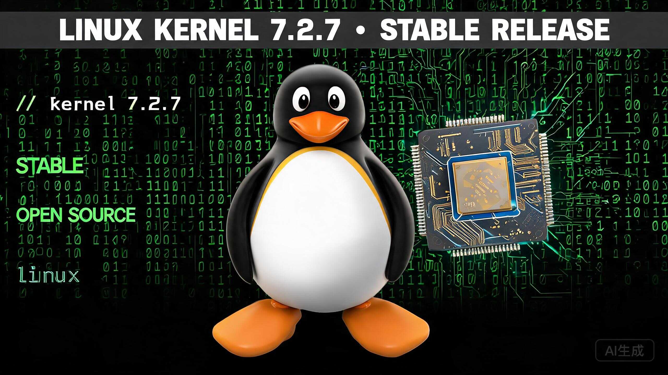 Linux内核7.2.7稳定版 Linux内核7.2.7稳定版