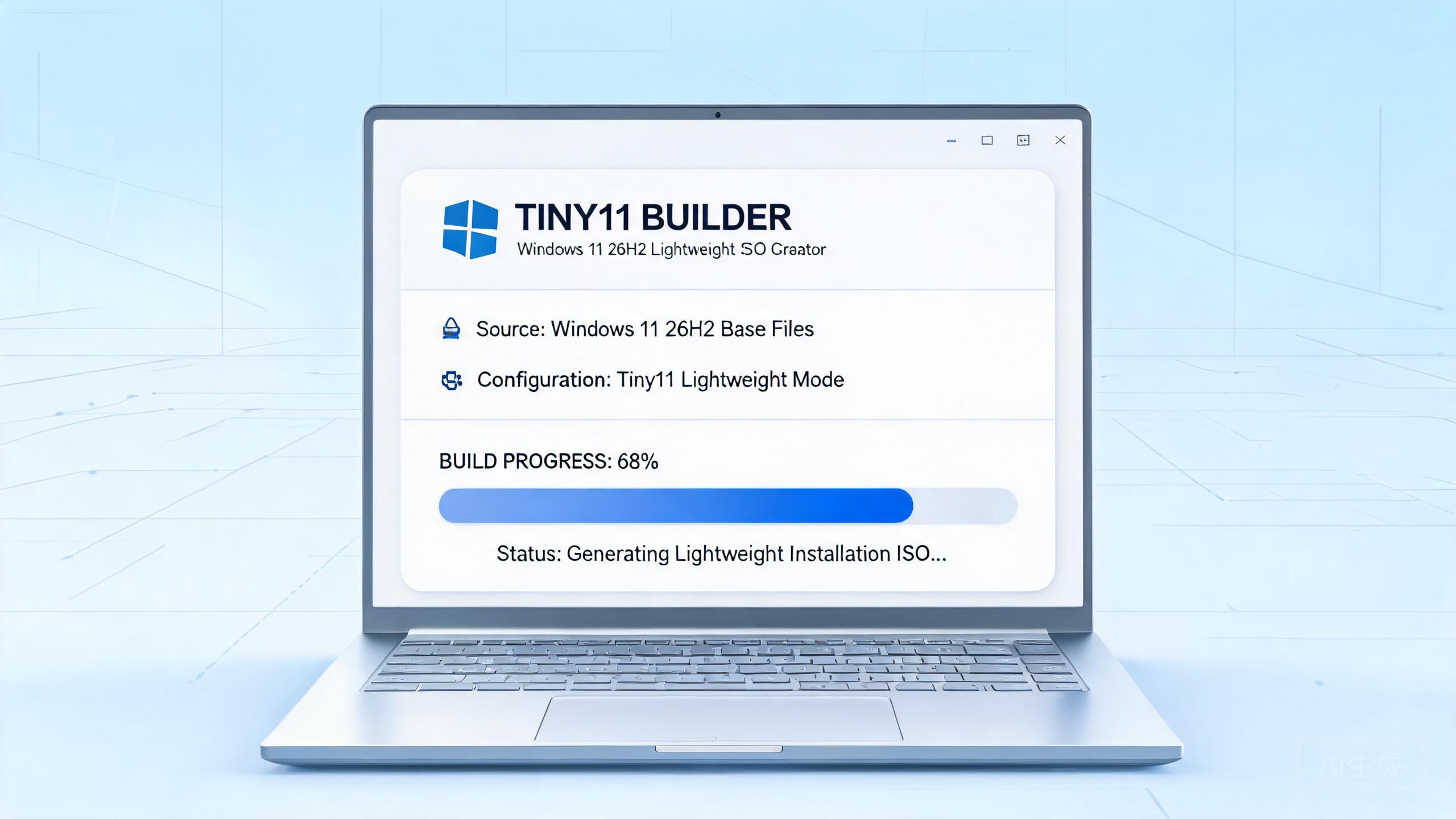Tiny11 Builder 精简版 Windows 11 镜像界面 Tiny11 Builder 精简版 Windows 11 镜像界面