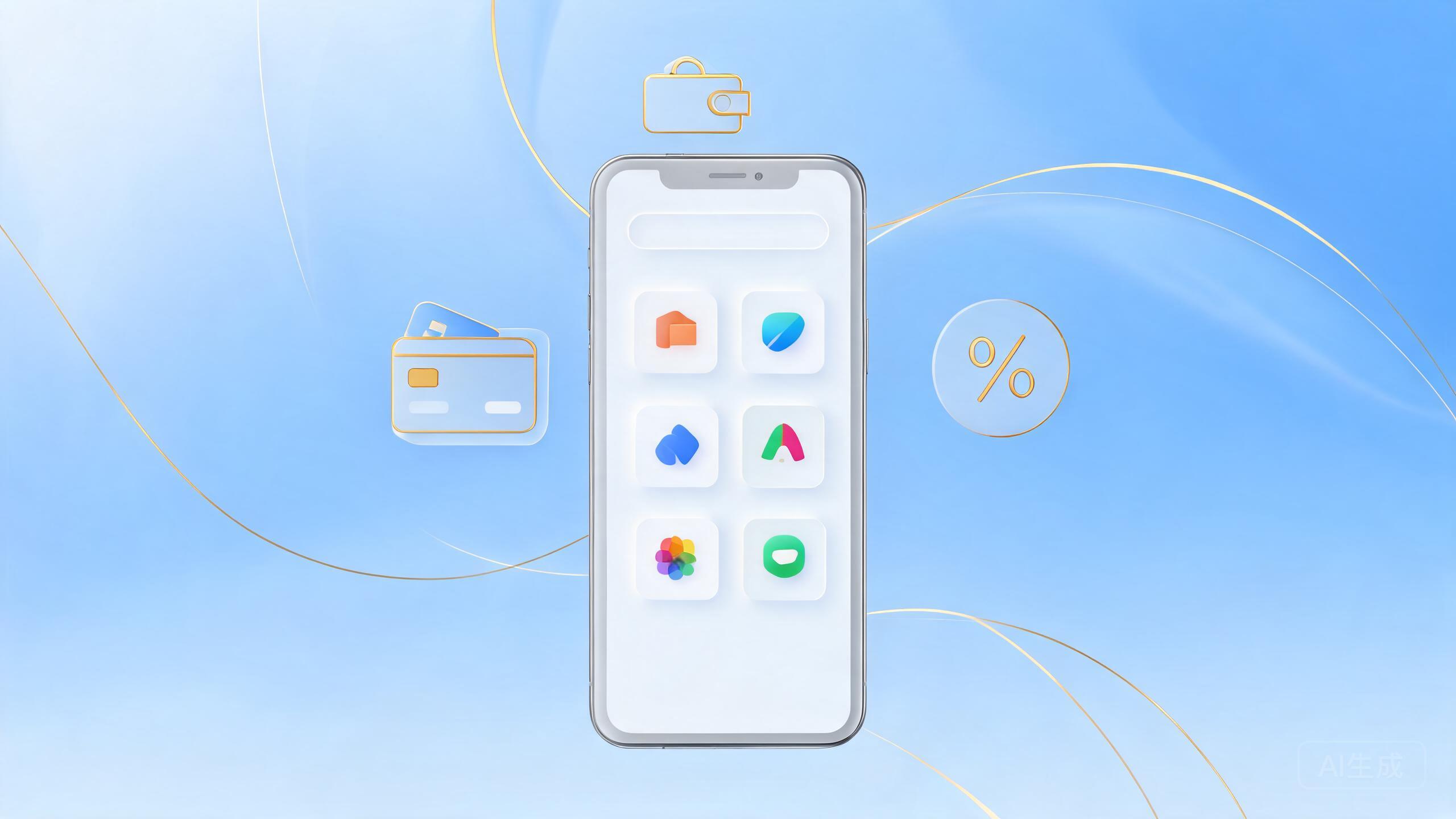 App Store 与支付佣金概念图 App Store 与支付佣金概念图
