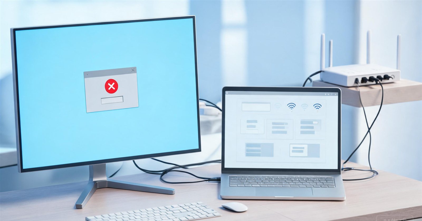 办公桌上的电脑与 VPN 连接错误提示 办公桌上的电脑与 VPN 连接错误提示
