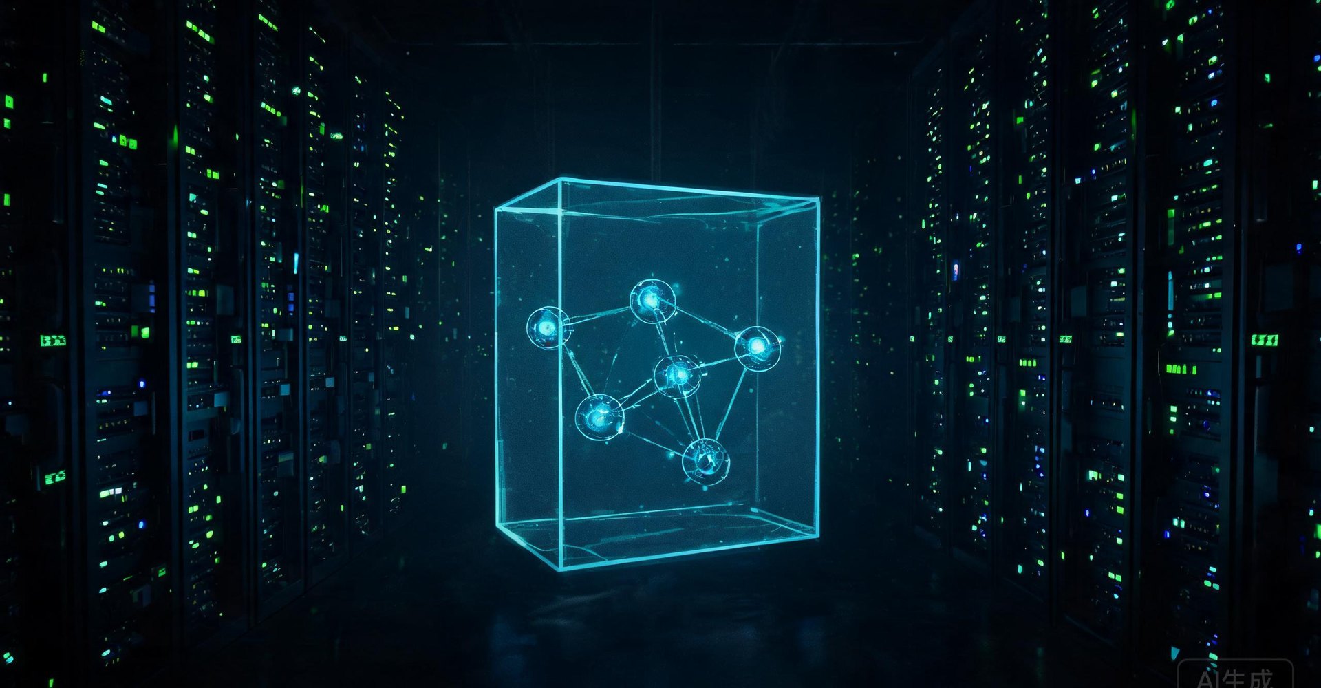 数据中心内受沙箱约束的 AI 智能体示意 数据中心内受沙箱约束的 AI 智能体示意