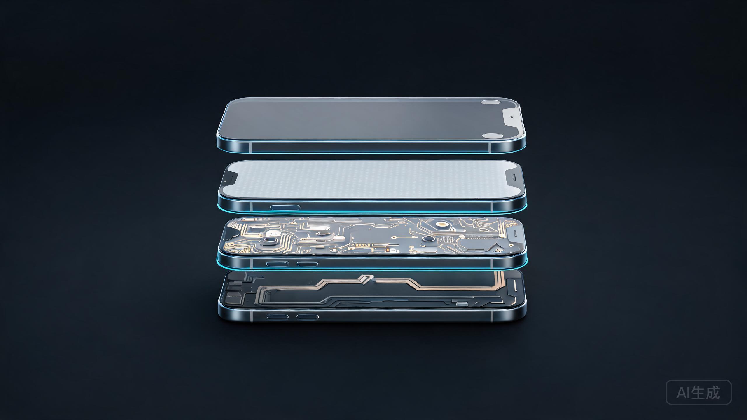 iPhone 18 Pro 屏下 Face ID 结构示意图 iPhone 18 Pro 屏下 Face ID 结构示意图